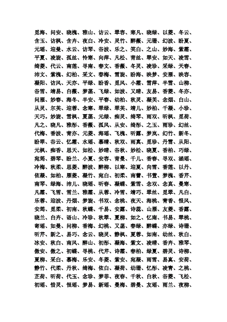 1、求一个好听的三字姑娘,姓高